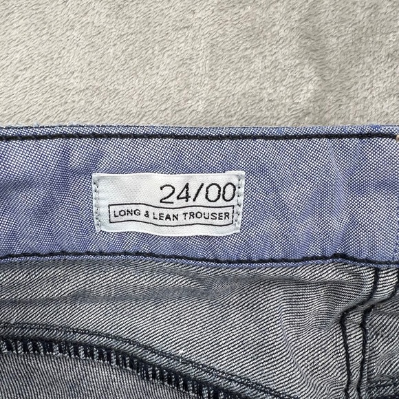 Gap 1969 Jeans Womens 00 Blue Long & Lean Trouser Dark Rinse Bootcut Denim - Picture 11 of 14